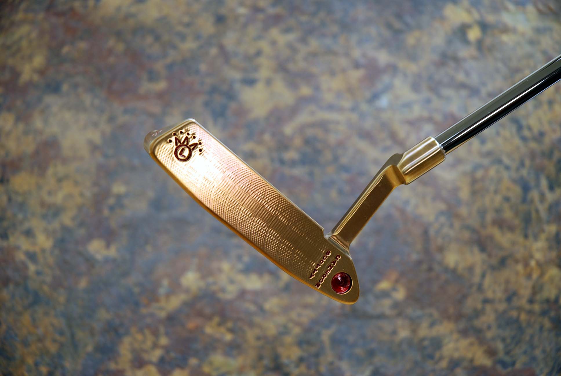 Autocollant Scotty Cameron Pour Putter - 7 Points Couronne Et Tige Dorée - Petit Modèle